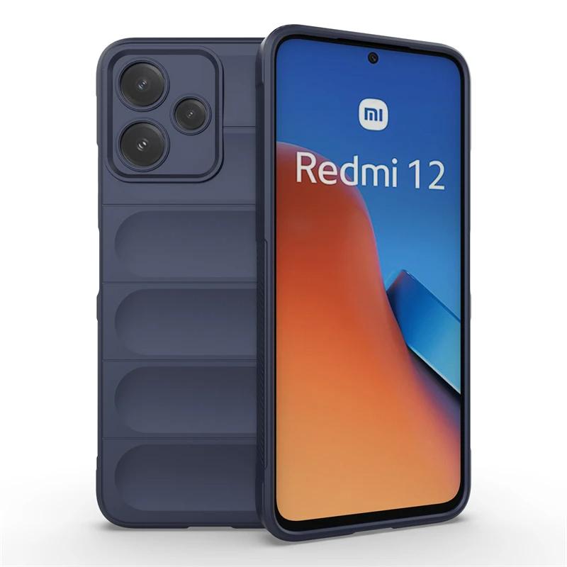 For Xiaomi Redmi Note 12R 5G Note12r5g Back Cover Phone Case For Soft Liquid Silicone Anti-fall Shockproof Protect Funda Coque