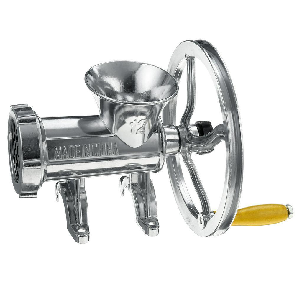 New 12# Slicer Manual Sausage Stuffer Filler Machine Mincer Aluminum Alloy Noodle Cutter Nut Miller Chopper