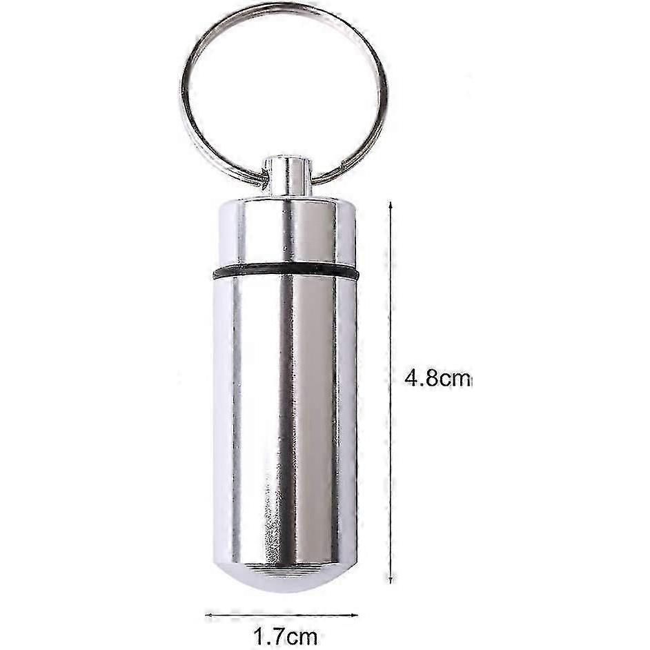 3 Stück Pillendose Schlüsselanhänger, Pillendose Schlüsselanhänger Outdoor Pillendose Schlüsselanhänger Pillendose