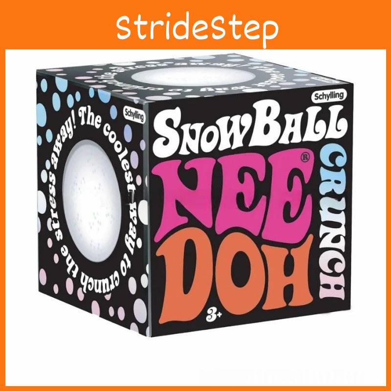 Needoh Schneeball Knusper Stressabbau Ball Mit Handgefertigtem Schnee Design Zur Entspannung Und Dekoration