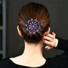 Flexible Headwear Accessories Crystal Flower Rhinestone Hair Clip Hairpins Dovetail Duckbill Pins