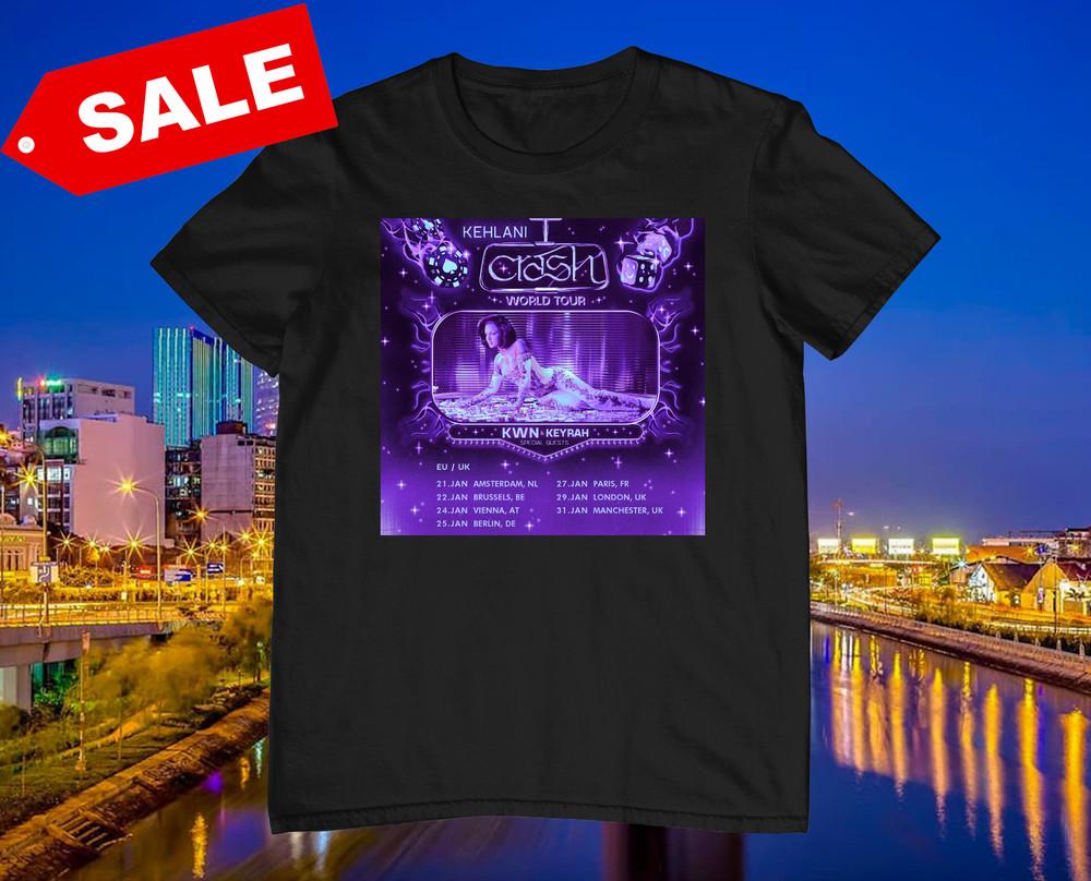 

New Kehlani Singer Crash World Tour Heavy Cotton Black S5XL T Shirt AG671 Unisex T-Shirt S