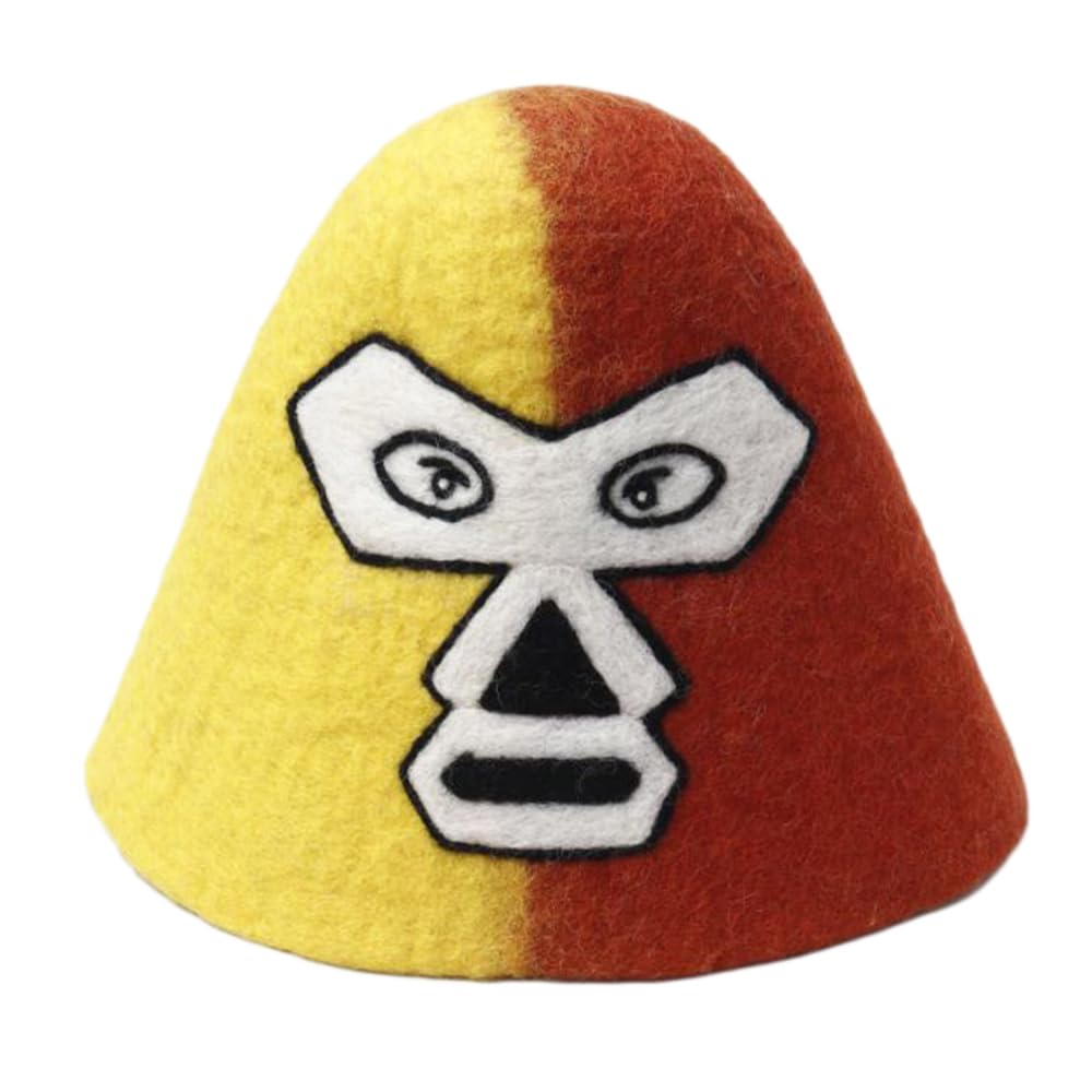 Sauna Lucha Pro Wrestler Sauna Felt Sauna Sauna Sauna Totono Favolic Hat, Wool, Mask, Enthusiast, Hat, Mexico, Hat, Unisex, Way, Activities,