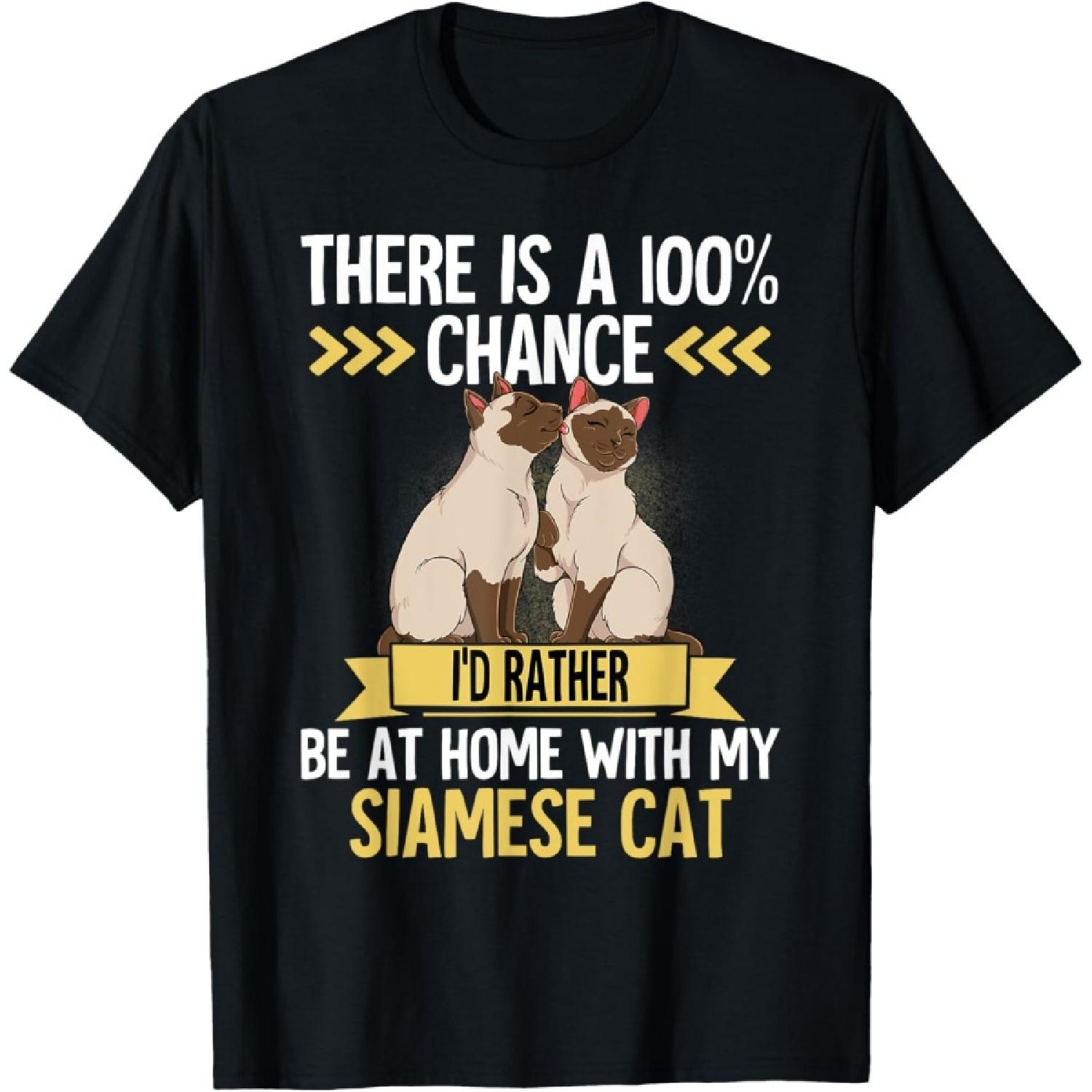 

Siamese Cat T-Shirt for Men Women Kids XXXXXL чорний