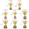 Goldfarbene Metalltrophäe Große Größe Individuell Gestaltbar Champion-Trophäe Kinderspielzeug Bastelspielzeug Pokal Wettbewerb Fußball