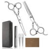 Stainless Steel Barber & Hairdressing Scissors Set: Flat Tooth & Thinning Options