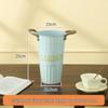 Secchio Fiori in Latta Retro Blu: Vaso per Fiori Freschi e Secchi per Arredamento Casa e Fioreria