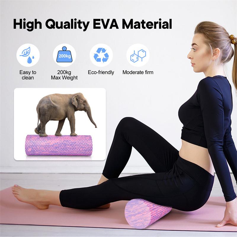 30/45/60/90cm 6 Punti Massaggio Angolari Rullo Palestra Rilassante Muscolo EVA Rullo Yoga Fantastico Multipli Colori Fitness Rullo in Schiuma