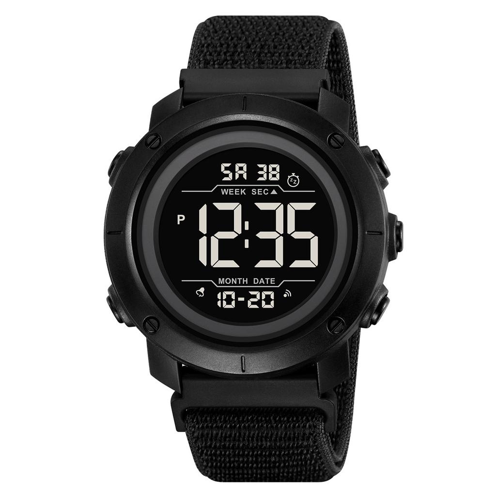 Sports waterproof electronic watch Student party electronic watch Couple multi-function dual-time watch