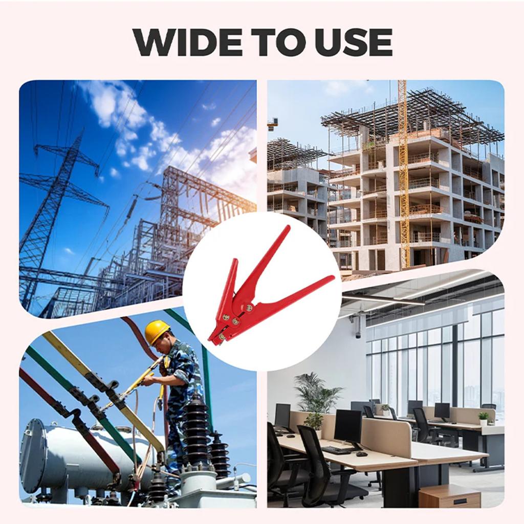 Portable Nylon Cable Tie Gun Adjustable Tension Plastic Zip Tie Fastening and Cutting Tool Cable Tie Tensioning Cutting Tool