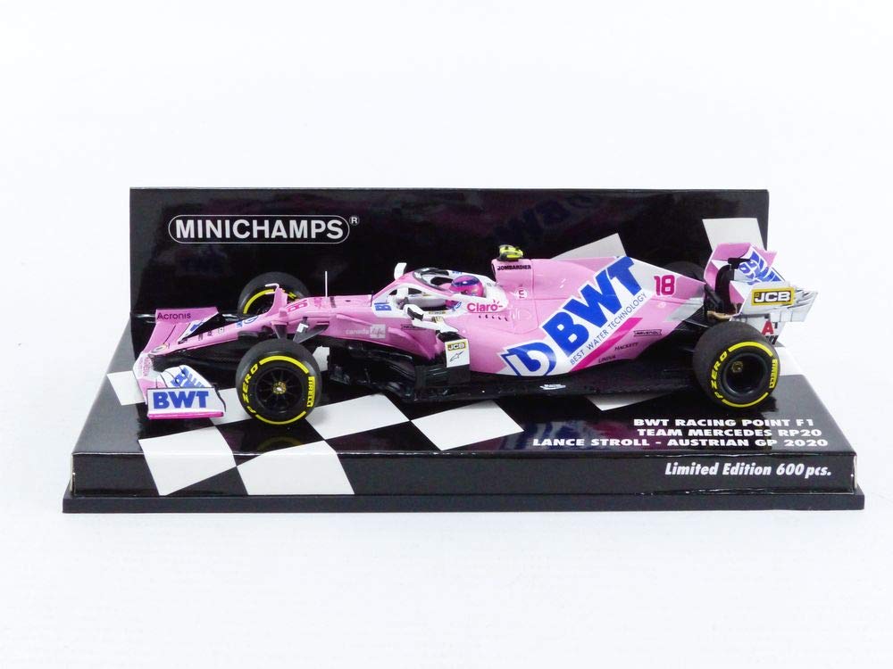 

Minichamps BWT Racing Point F1 Team Mercedes RP20 2020 F1 Stroll Austrian Grand Prix 1/43 #18 L. [Resin]
