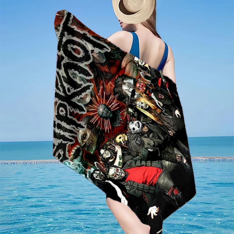 Rock music Slipk-not Beach Towel, Super Soft Microfiber, Gift for Her/Him, Birthday, for Pool, Beach, Travel, Home Decor Fan gifts