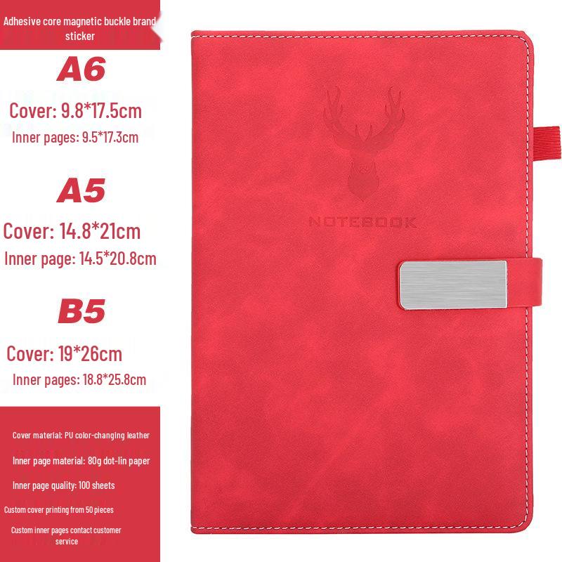 Customizable A5 Notebook & B5 Planner for Students and Business Meetings