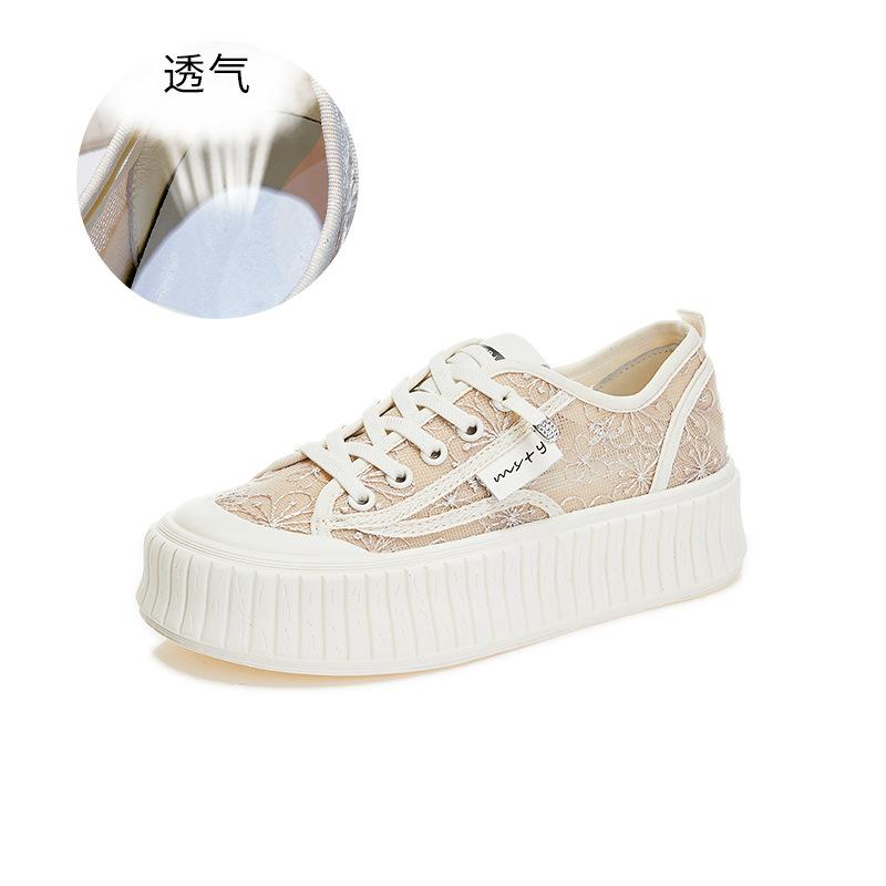 

Первый слой овчины рыбацкая обувь 2025 лето новые повседневные женские туфли одинарные на платформе дышащая женская обувь универсальная обувь детская 40 абрикосовый