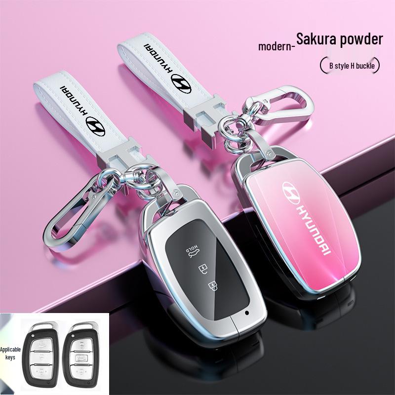 Hyundai Tucson Palisade IONIQ Nexo L Key Case Snap Button Shell