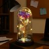 Creative Romantic Artificial Rose Light Realistic Luminous Eternal Rose Lamp Decorative LED Flower Light Valentine's Day