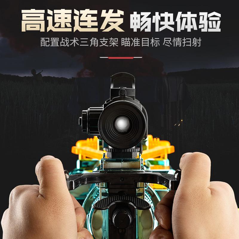 Electric Rotating Gatling Soft Bullet Gun That Can Fire Toy Gun For Boys' Outdoor Activities Gatling Machine Gun
