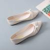 Fashion Ladies Footwear Slip-on With Bow Heel Moccasins Shallow High Quality Fashion Lastest Sale 2025 Summer Shoe 39 Women's Flat Shoes