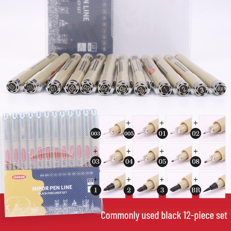 Waterproof Fine Liner Set: Art & Student Sketching Pens