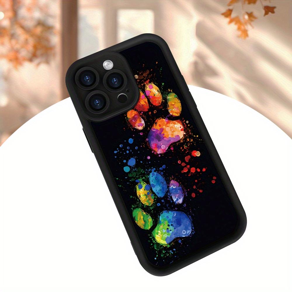 

Чехол для мобильного телефона с рисунком щенячьих лапок, матовой текстурой, дизайном «Небесный глаз» и рифлением в виде лестницы, чехол для iPhone IPhone 16 Pro Max