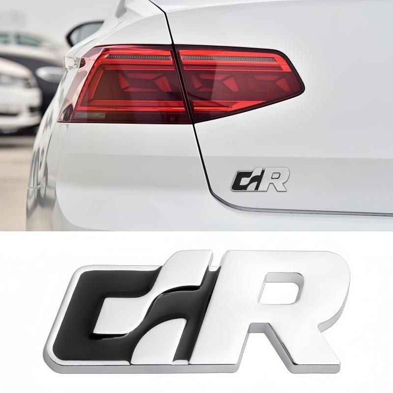 Fashion Metal Car Stickers Emblem Decal For Volkswagen R Racing VW Golf Passat Tiguan CC Sagitar Touareg SR GR Auto Stylin zf2