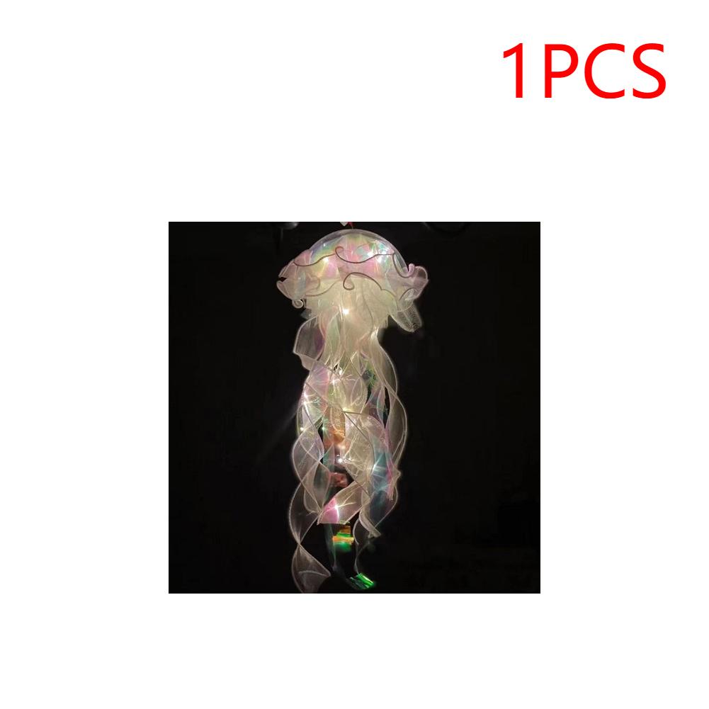 1-5PCS LED Jellyfish Lamp Button Battery Portable Flower Light Atmosphere Decoration Lamp Bedroom Night Lamp For Room Home Decor