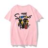 Fashion Disney Cartoon Simpson Oversized Tshirt Summer Blouses Ladies Unisex White Tees Tops Short Sleeve Blouses Women YK Tshirt