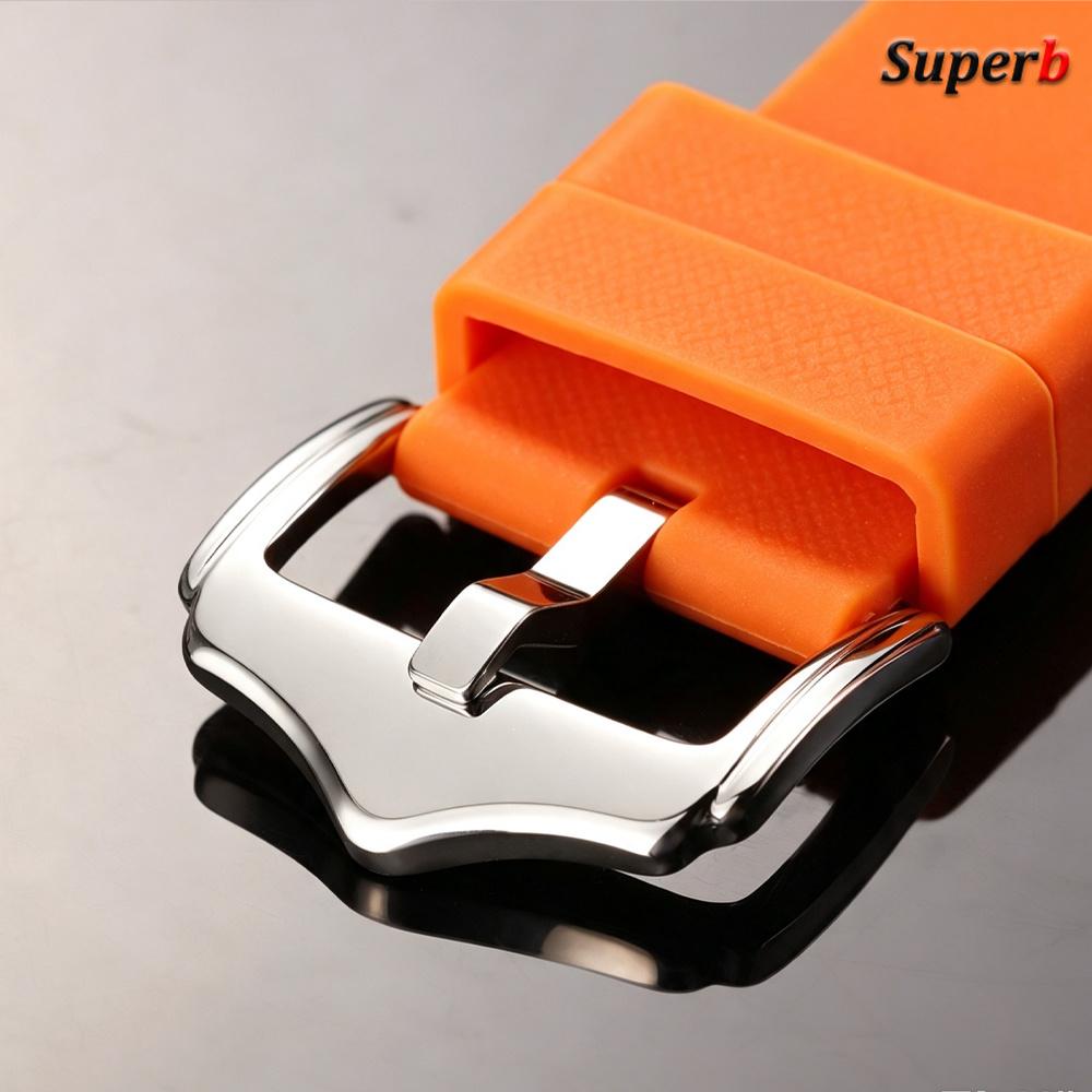18/19/20/21/22/24mm Curved End Rubber Strap Waterproof Silicone Watchband Sport Bracelet for Rolex for Seiko High Quality Belt