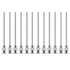 Pack of 12 Long Lastingly Stainless Steel Needle 50mm for Accurate Adhesive Dispensing with Enhancing Flows In DIY Projects