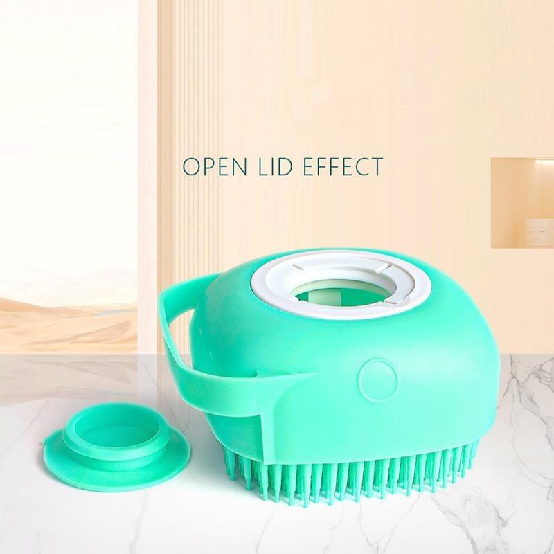 Pet Bath Brush Shampoo Massage Brush Soft Silicone Puppy Cat Comb Pet Dog Cleaning Brush for Dog Cat Shower Grooming Tool