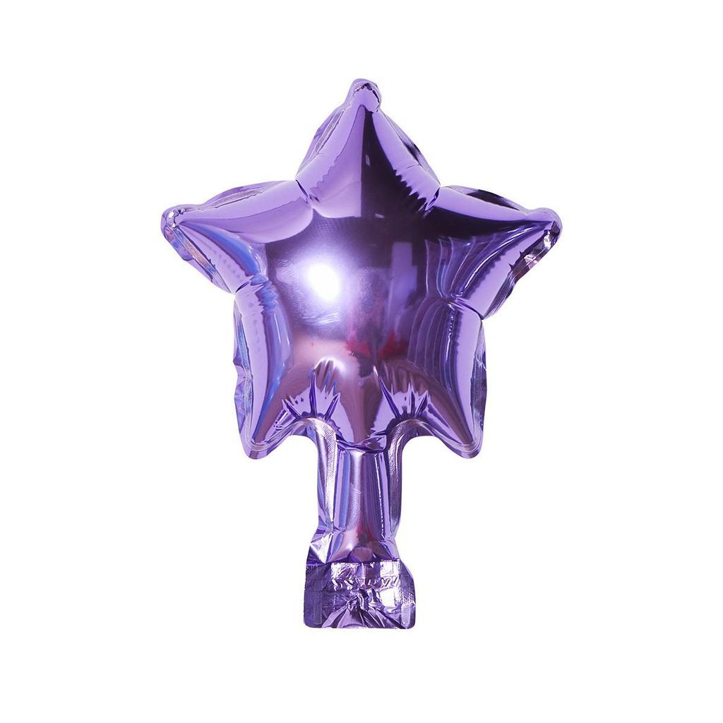 5-Inch Heart & Star Foil Balloons for Birthday Party or Wedding Decorations