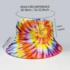 Tie-dye bucket hat hot hat versatile sun hat