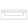  Salongbord, hvitt, 100x100x35 cm, trebasert materiale