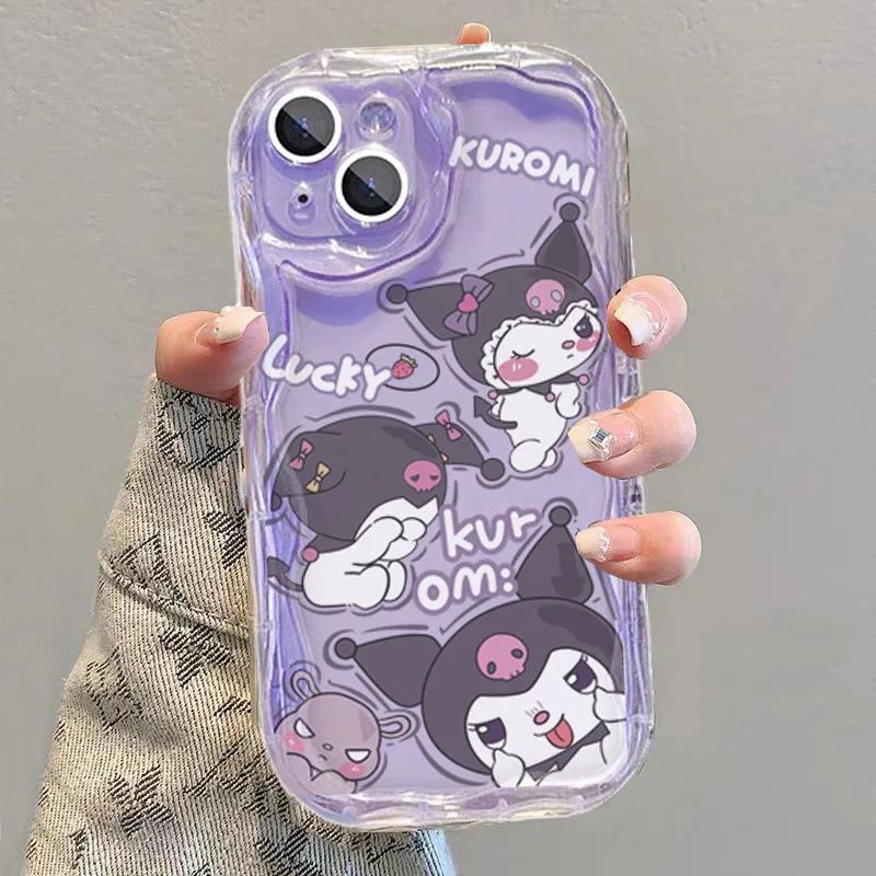 Kawaii Kuromi Melody Phone Case For Samsung Galaxy S26 Ultra S25 FE S24 S23 S22 Ultra Plus FE A57 A56 A17 A54 5G Korean Casing