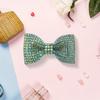 Men Bow Tie Patchwork Color Shining Rhinestones Elastic Rope Neck Tie Suit Decoration Formal Wear Wedding Party Accessory