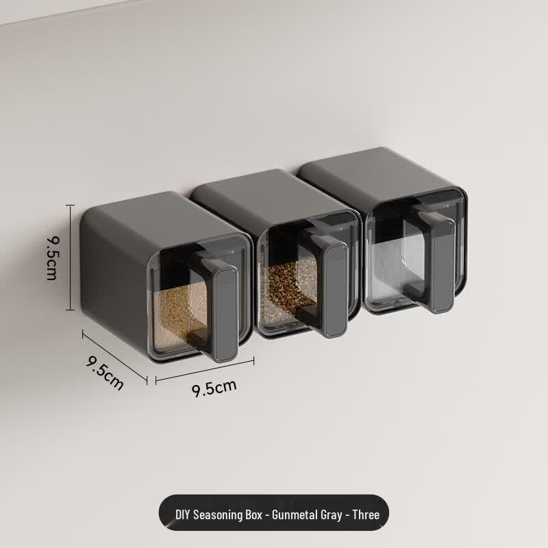 Ruhan Wall-Mounted 3-Compartment Seasoning Box