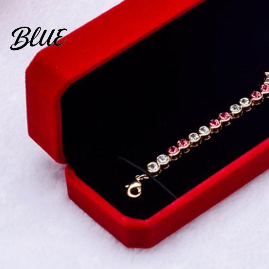 Jewelry Organizer Box Velvet Necklace Gift Storage Dust-Proof Small Handicraft