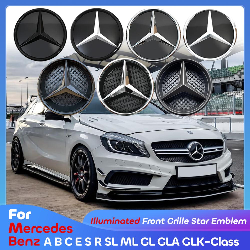 Car Front Grille Star Badge Emblem OE Style Flat Surface For Mercedes Benz W212 E200 E250 E300 E350 E400E500 LKJS2