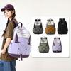 Schoolbag Lightweight Outdoor Hiking Bag Women's Casual Backpack Drawstring Large Capacity Short Trip Bag Fashion Trend Cycling Backpack