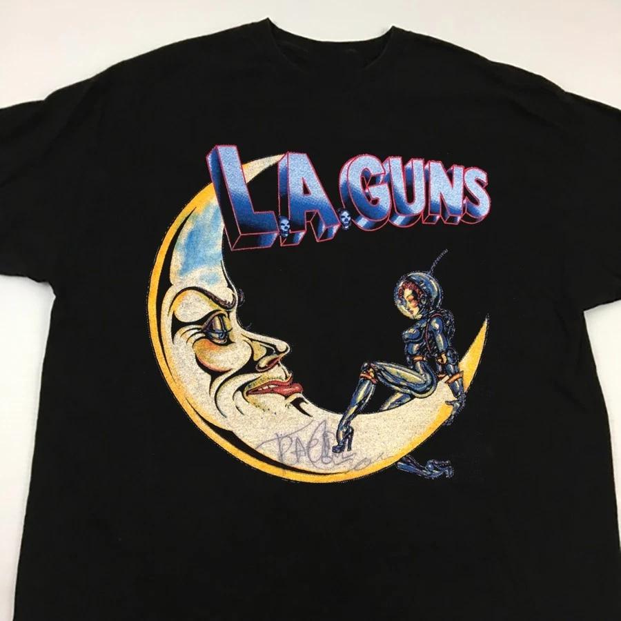 LA Guns 20s Man In The Moon T-shirt Black Unisex S-234XL E870 XL