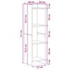 Bookshelf Sonoma Oak 30 x 30 x 111 cm Particleboard