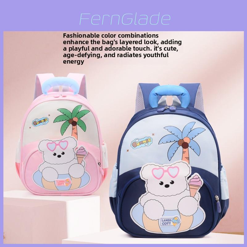Childrens Cartoon Bear Backpack With Breathable Oxford Fabric For Preschool Kids School Use
