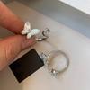 Zircon Butterfly Animal Ring For Women Fashion Jewelry Accessory
