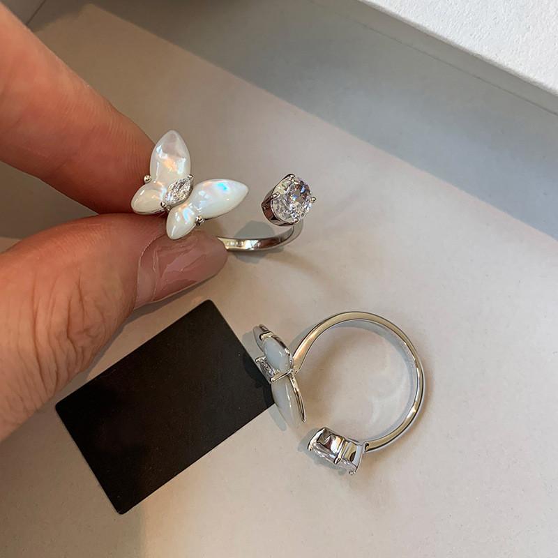 Zircon Butterfly Animal Ring For Women Fashion Jewelry Accessory