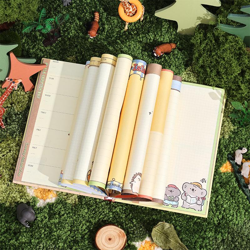 Cute Cartoon Zoo Notebook: Ideal Diary and Gift for Elementary Students