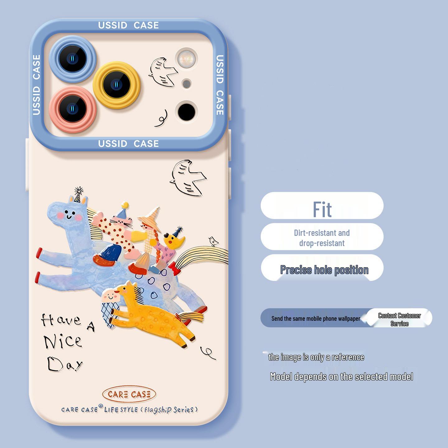 

Benten Little Horse Silicone Protective Case for Apple iPhone Models: 17, New 16 Plus, Matte 15, 12 Mini, 11 Pro Max Apple 12PROMAX