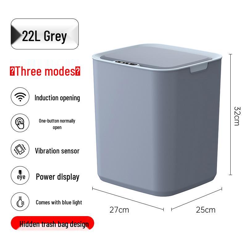 2025 Smart Induction Trash Can: Automatic, Hygienic, Light Luxury Design for Home