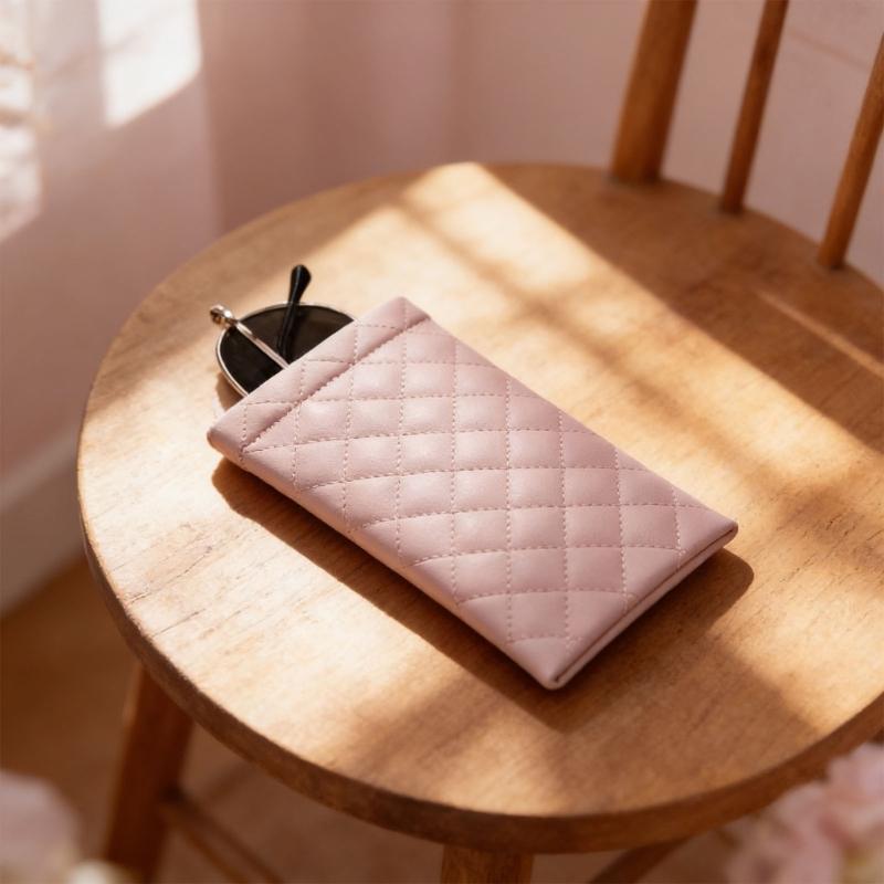 Pack Of 2 Portable PU Glasses Holder Soft Lining Enclosure For Men Women Travel Accessories