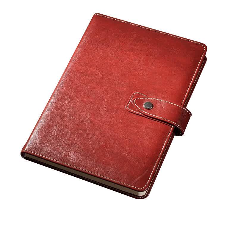 Bowen Business Faux Leather Snap Notebook