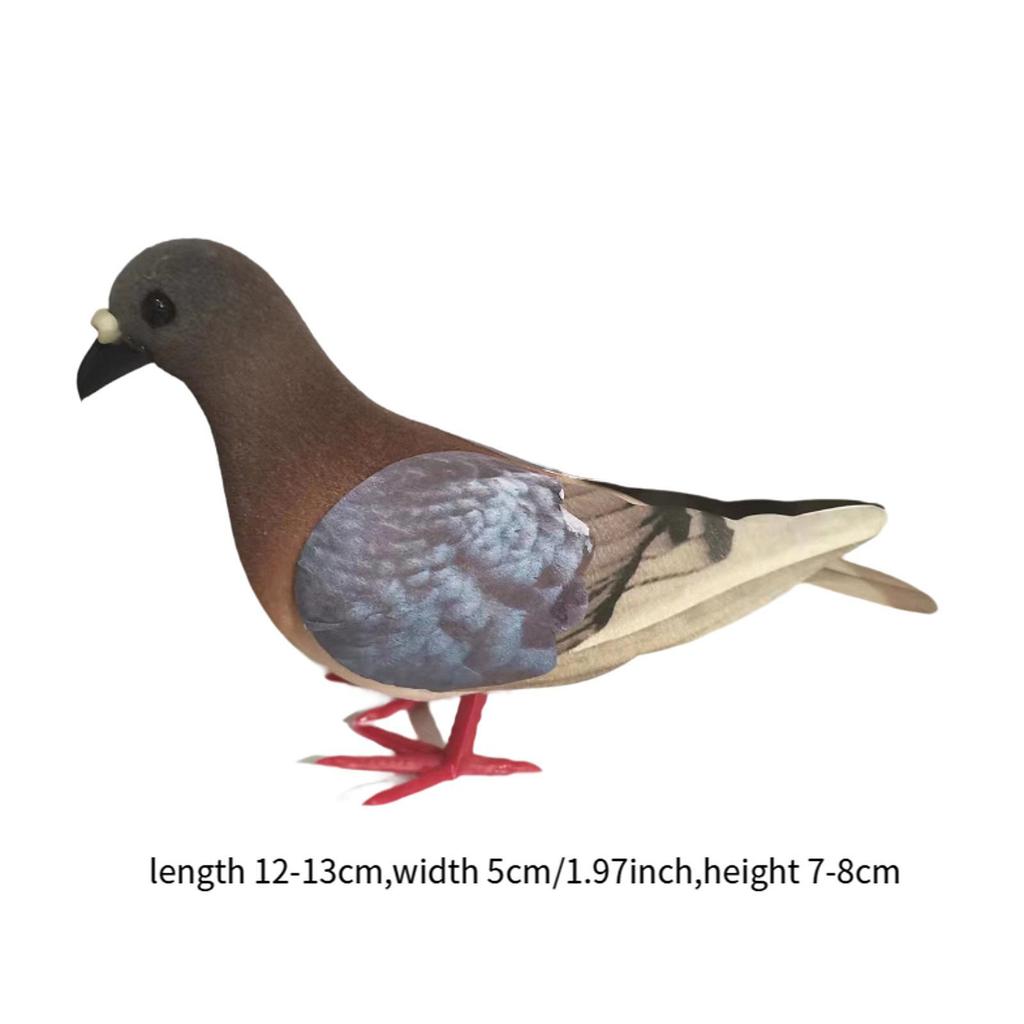 Realistische Taubenstatue Künstliche Vogelfigur Miniatur Nachbildung Taube für Innen Hochzeitsregal Dekor